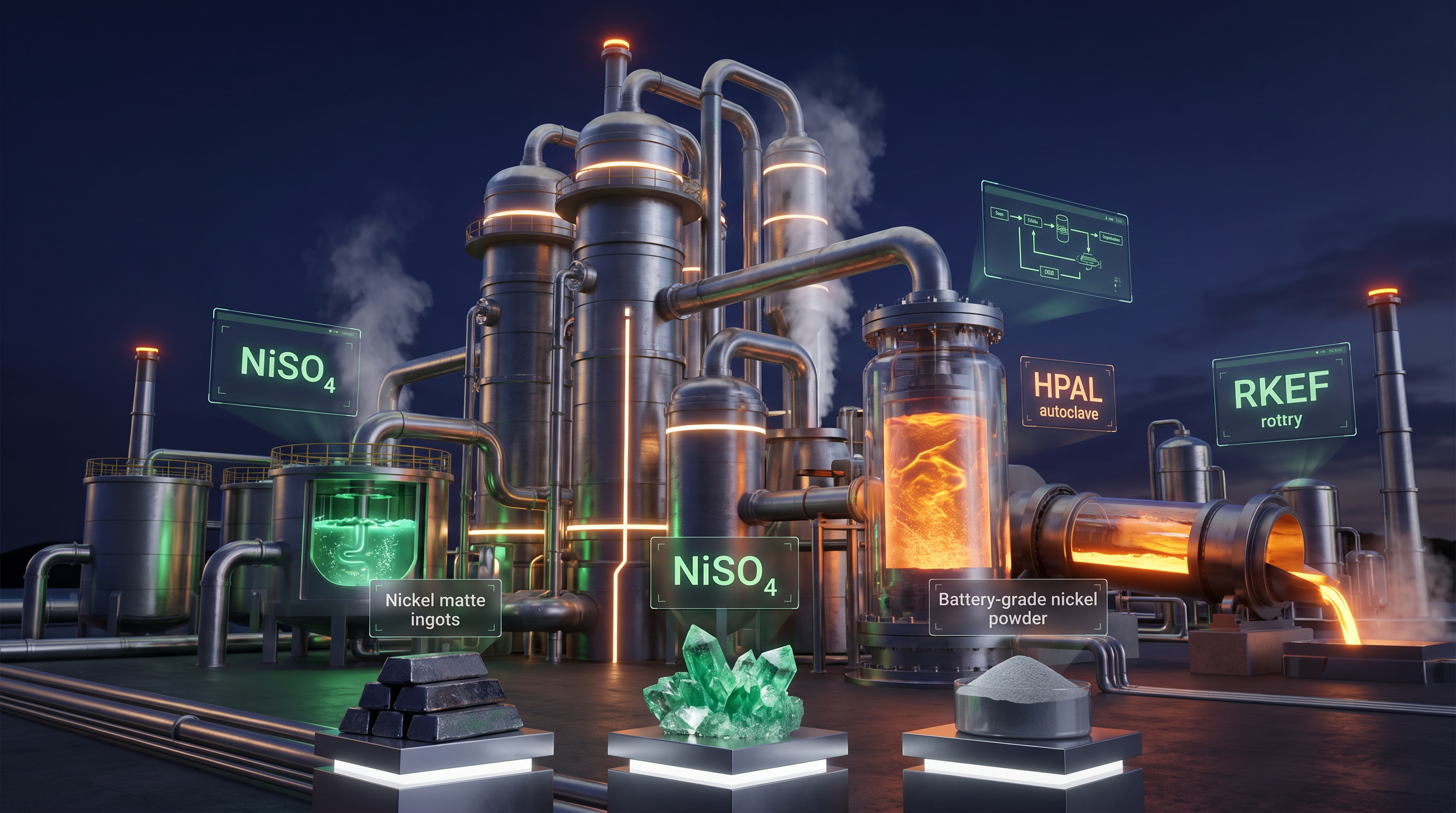 니켈 제련 · 가공