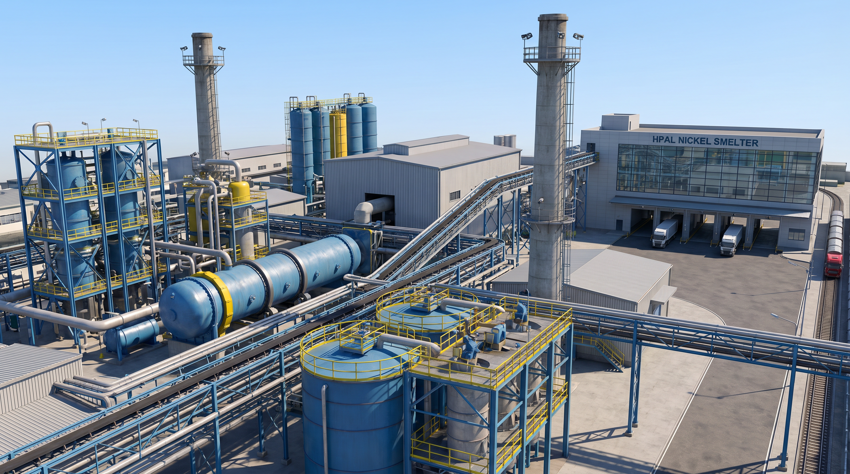 HPAL 제련공장 3D 렌더링
